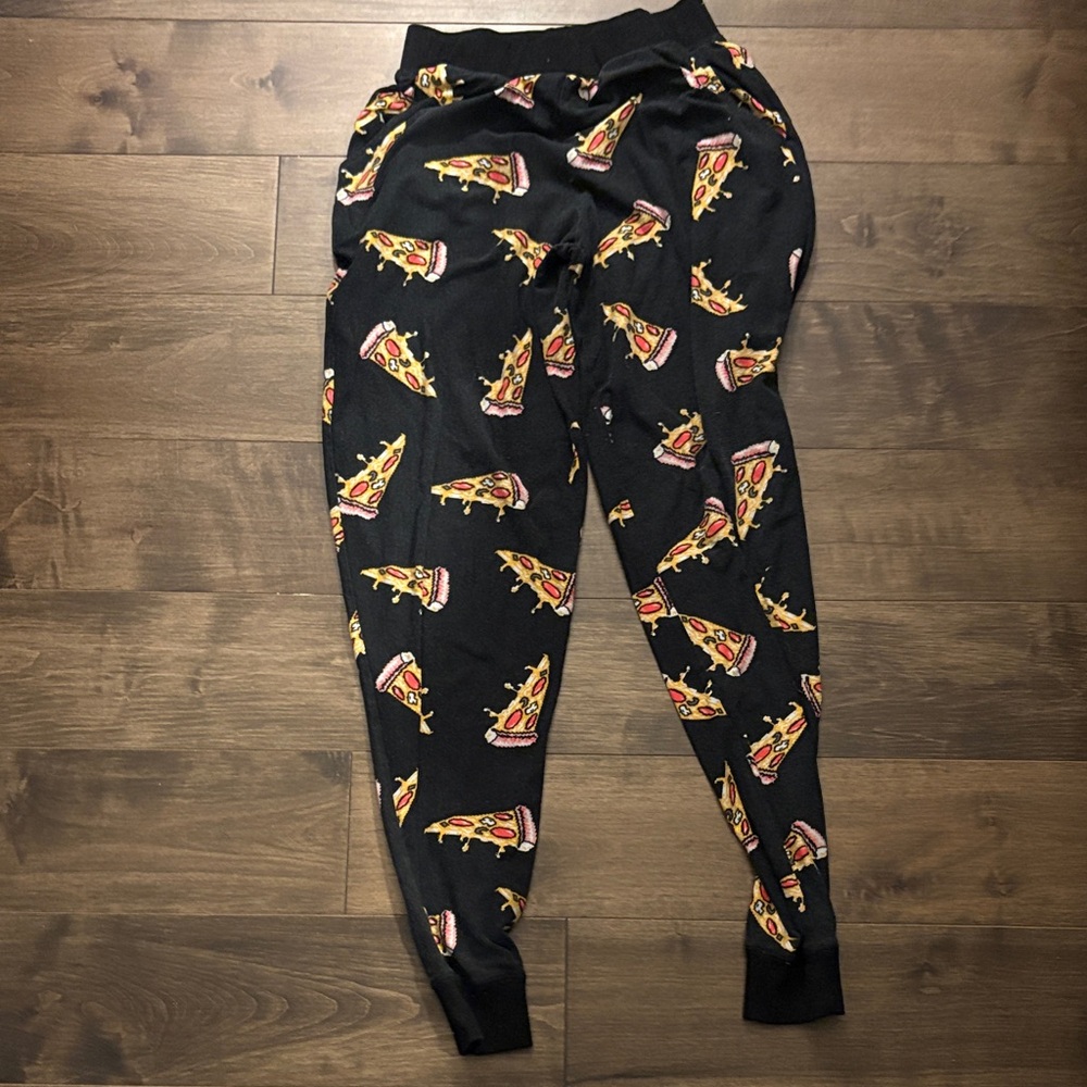 Ardene Black Pizza Print Joggers